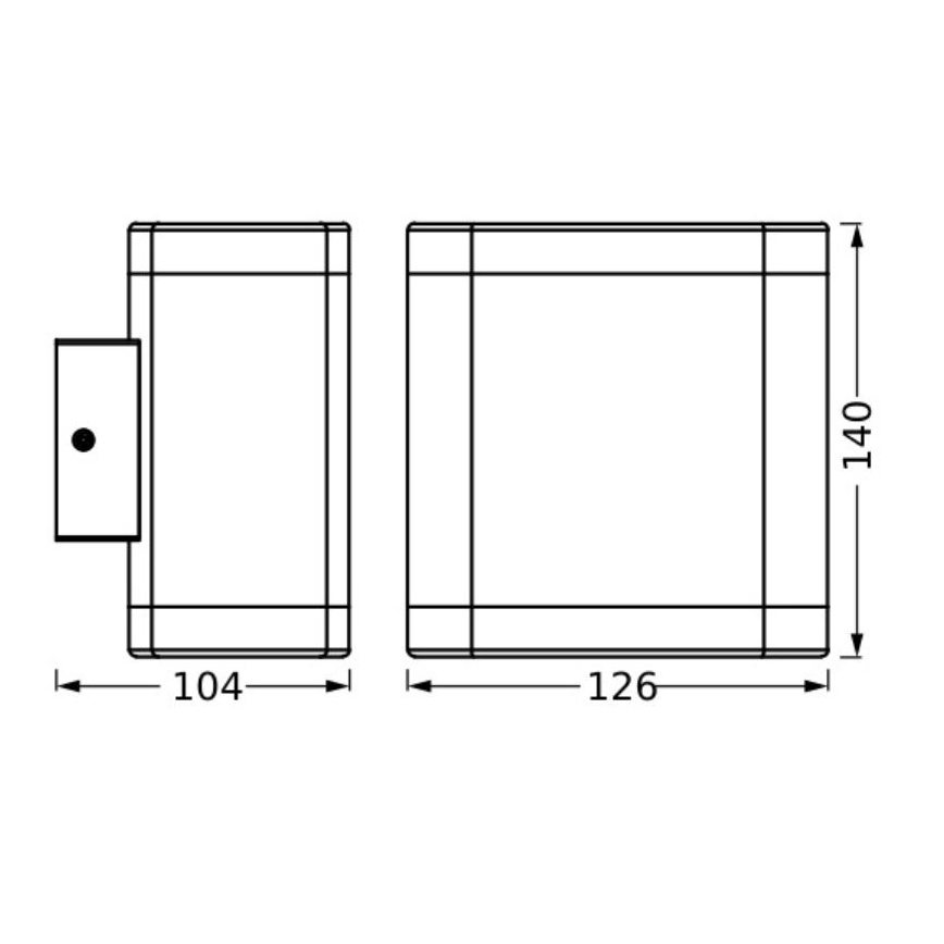 Ledvance - Вуличний світлодіодний настінний світильник ENDURA STYLE DALLAS LED/9W/230V IP44
