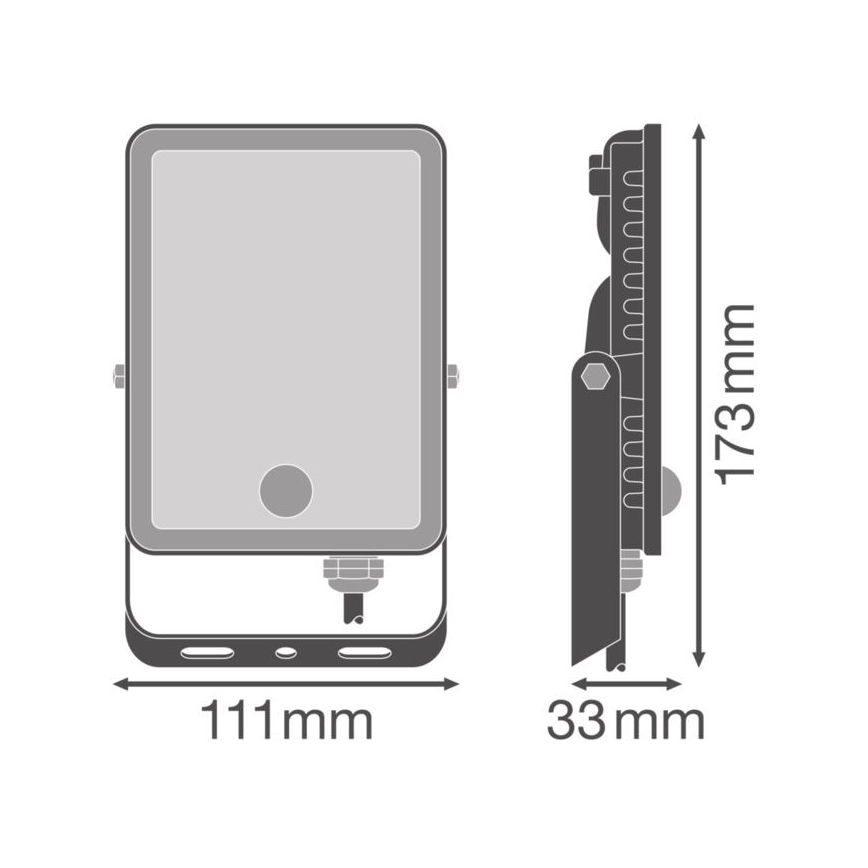 Ledvance - LED Вуличний настінний прожектор з датчиком FLOODLIGHT LED/20W/230V IP65