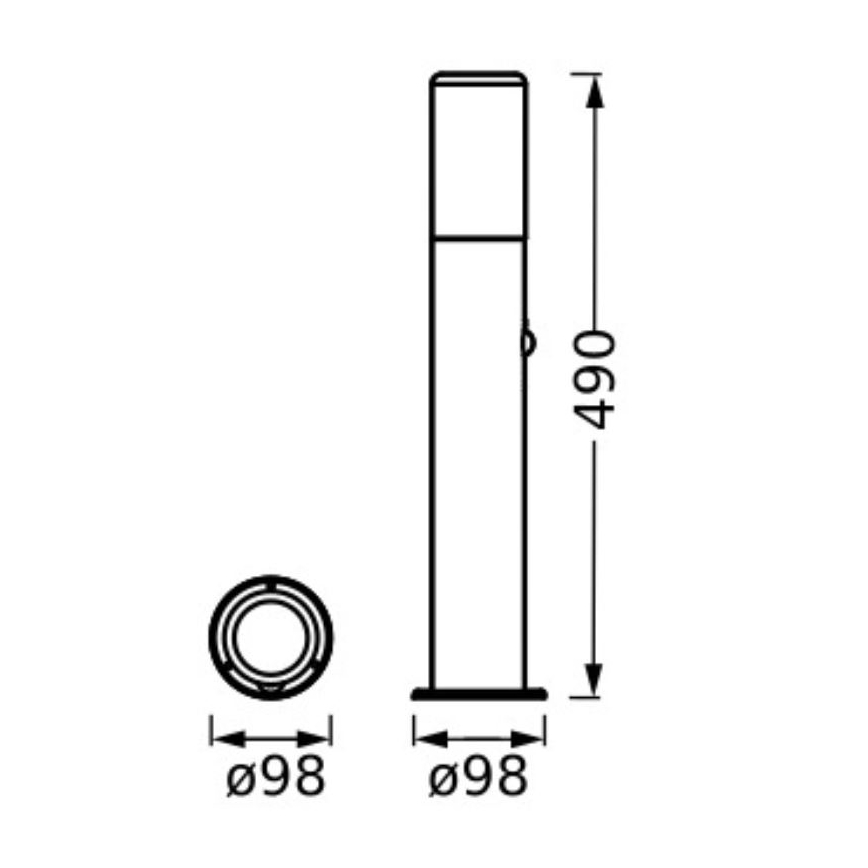 Ledvance - Вулична лампа з датчиком FIGO CYLINDER 1xE27/20W/230V IP44