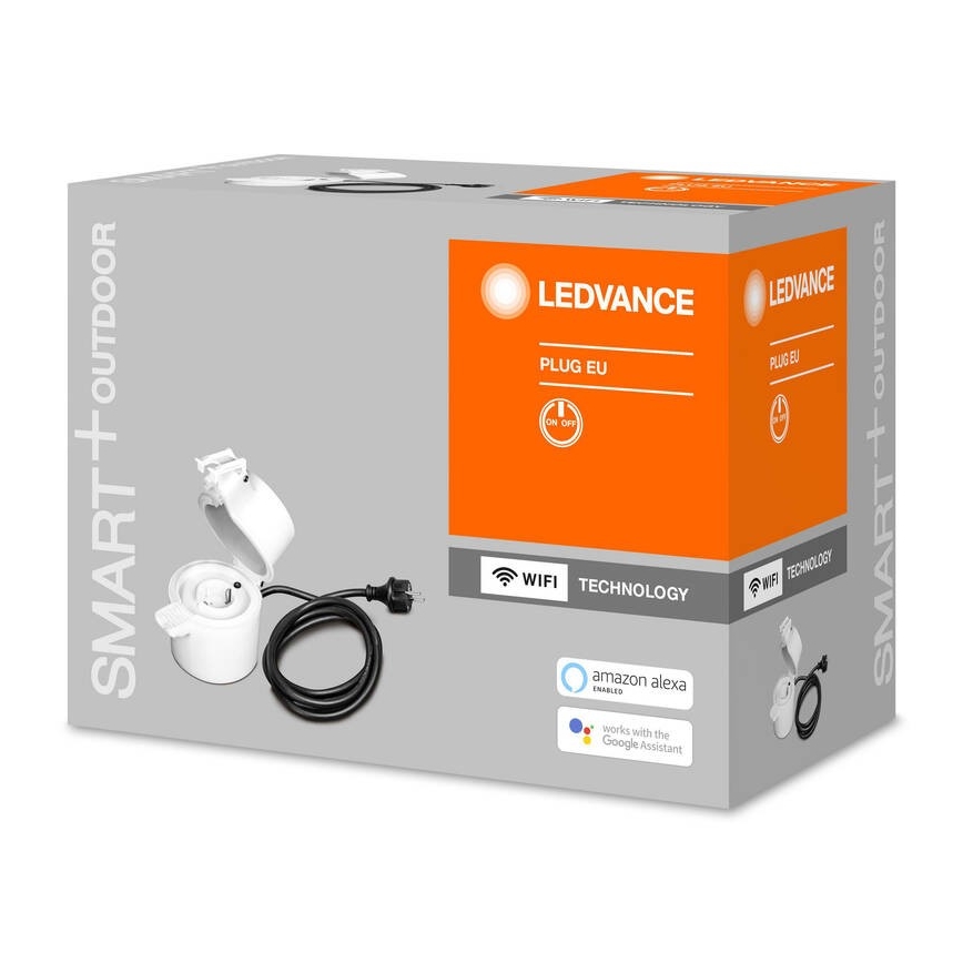 Ledvance - Вулична смарт розетка SMART+ PLUG SCHUKO 3680W IP44 Wi-Fi
