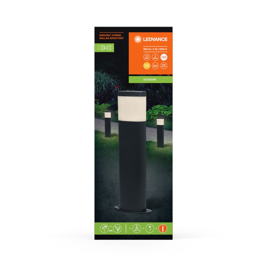 Ledvance - Вулична світлодіодна лампа ENDURA HYBRID DALLAS LED/4W/12V IP44