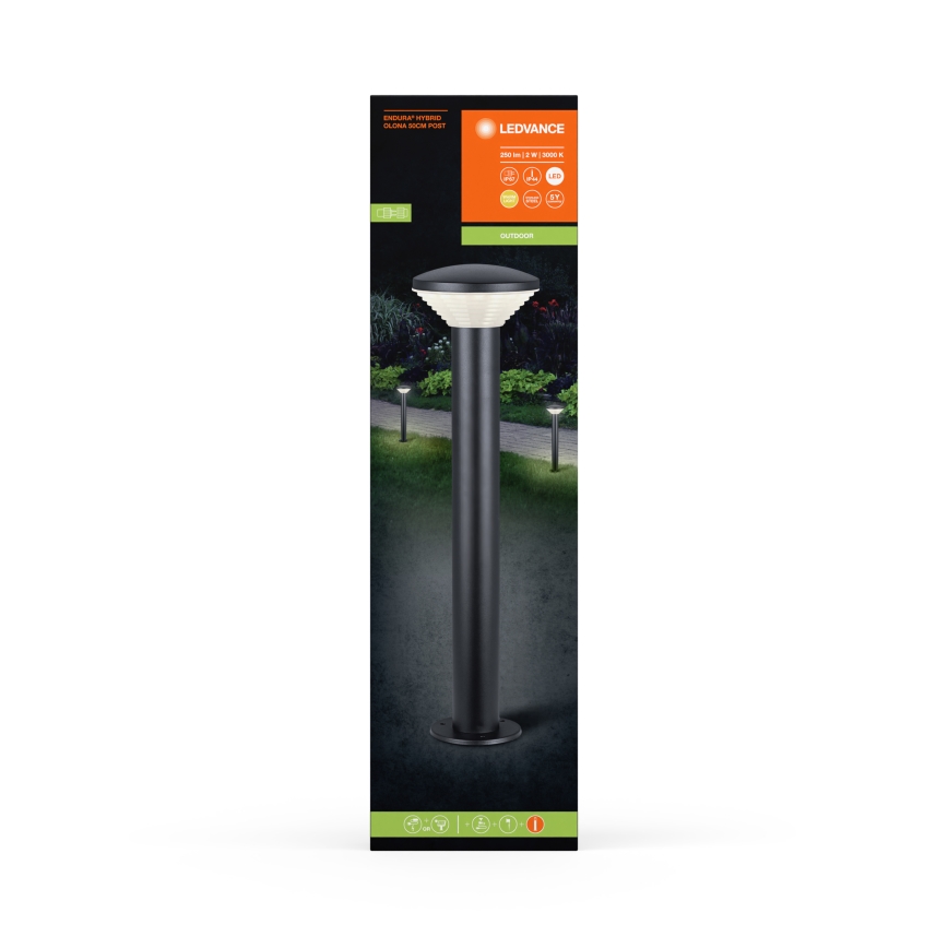 Ledvance - Вулична світлодіодна лампа ENDURA HYBRID OLONA LED/2W/12V IP44