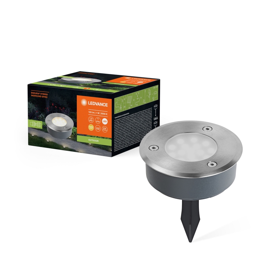 Ledvance - Вулична світлодіодна лампа ENDURA HYBRID SPIKE LED/1W/12V IP44
