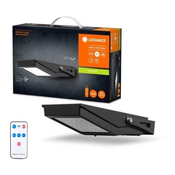 Ledvance - Вуличний LED прожектор на сонячній батареї з датчиком FLOOD LED/10W/3,6V IP65 + дистанційне керування