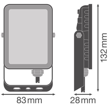 Ledvance - Вуличний настінний LED прожектор FLOODLIGHT LED/10W/230V 4000K IP65