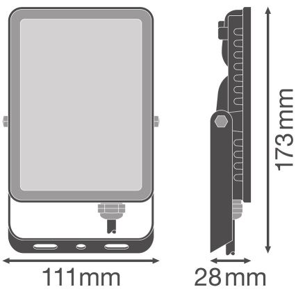 Ledvance - Вуличний настінний LED прожектор FLOODLIGHT LED/20W/230V 4000K IP65