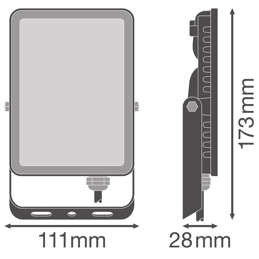 Ledvance - Вуличний настінний LED прожектор FLOODLIGHT LED/20W/230V 4000K IP65