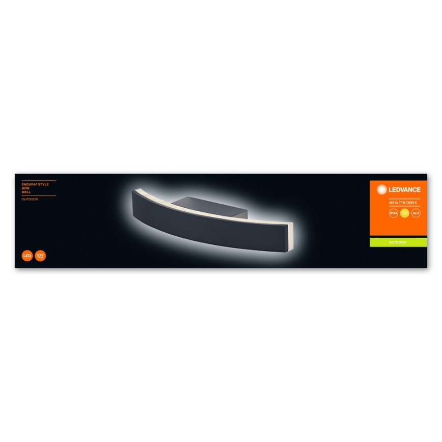 Ledvance - Вуличний настінний LED світильник BOW LED/7W/230V IP54