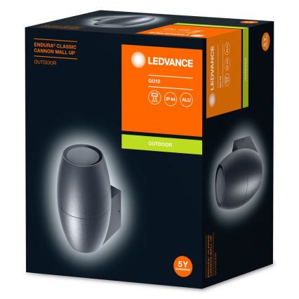 Ledvance - Вуличний настінний світильник CANNON 1xGU10/35W/230V IP44