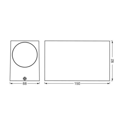 Ledvance - Вуличний настінний світильник ENDURA CLASSIC 2xGU10/35W/230V IP44