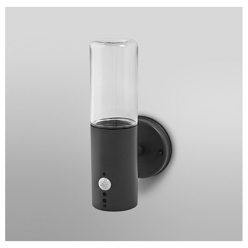 Ledvance - Вуличний настінний світильник з датчиком FIGO CYLINDER 1xE27/20W/230V
