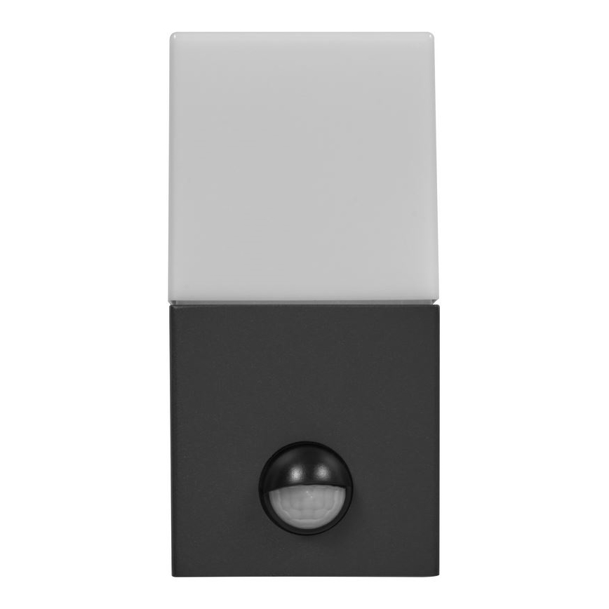 Ledvance - Вуличний настінний світильник з датчиком FIGO SQUARE 1xE27/20W/230V