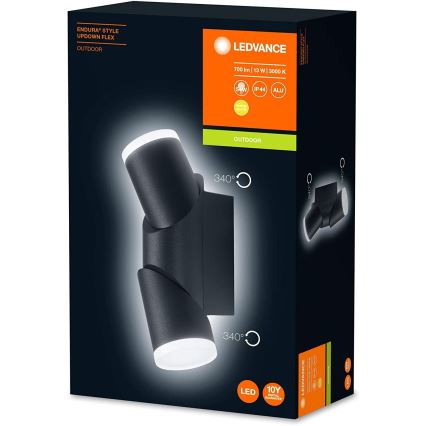 Ledvance - Вуличний світлодіодний настінний світильник ENDURA 2xLED/13W/230V IP44