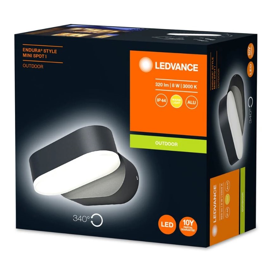 Ledvance - Вуличний світлодіодний настінний світильник ENDURA LED/8W/230V IP44