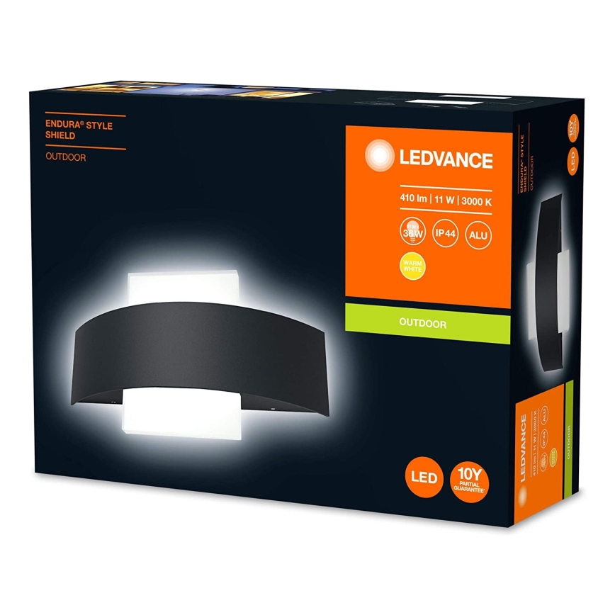 Ledvance - Вуличний світлодіодний настінний світильник SHIELD LED/11W/230V IP44