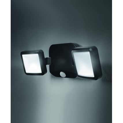 Ledvance - Вуличний світлодіодний настінний світильник з датчиком BATTERY 2xLED/10W/6V IP54