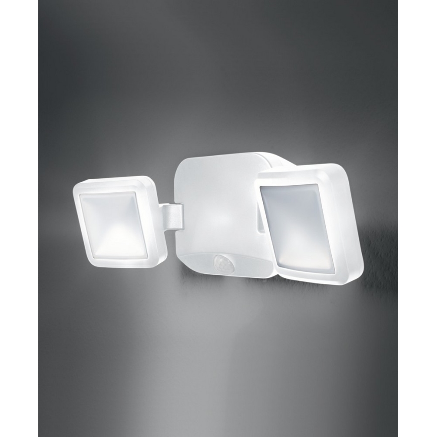 Ledvance - Вуличний світлодіодний настінний світильник з датчиком BATTERY 2xLED/10W/6V IP54