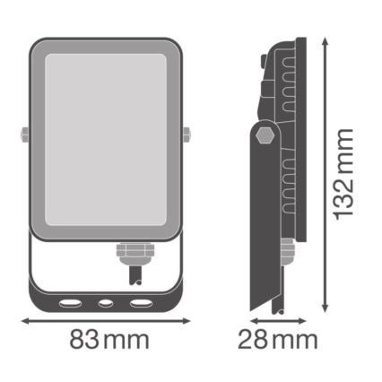 Ledvance - LED Вуличний настінний прожектор FLOODLIGHT ESSENTIAL LED/10W/230V IP65