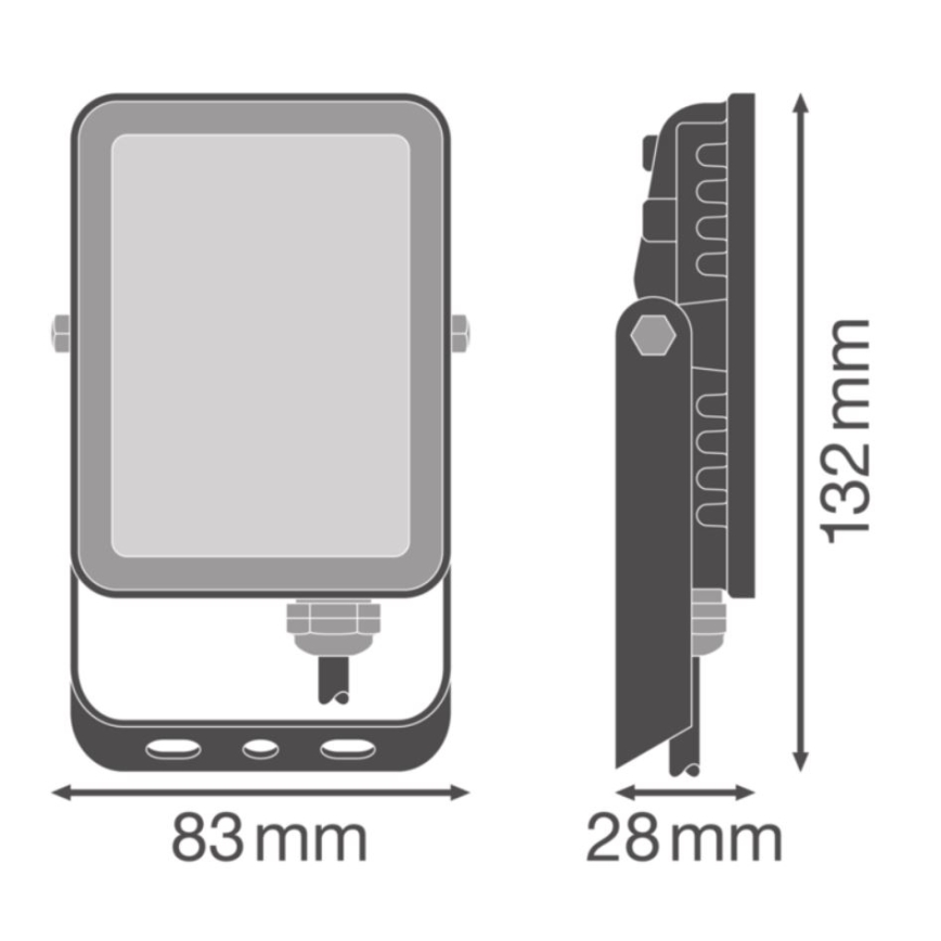 Ledvance - LED Вуличний настінний прожектор FLOODLIGHT ESSENTIAL LED/10W/230V IP65