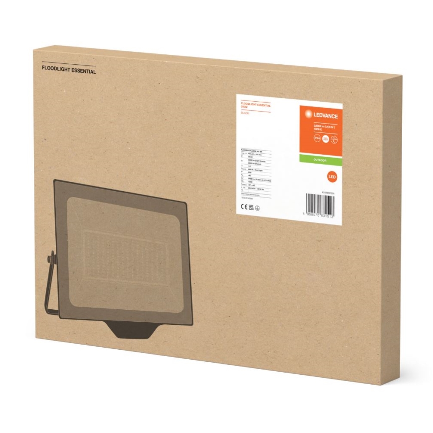 Ledvance - LED Вуличний настінний прожектор FLOODLIGHT ESSENTIAL LED/200W/230V IP65