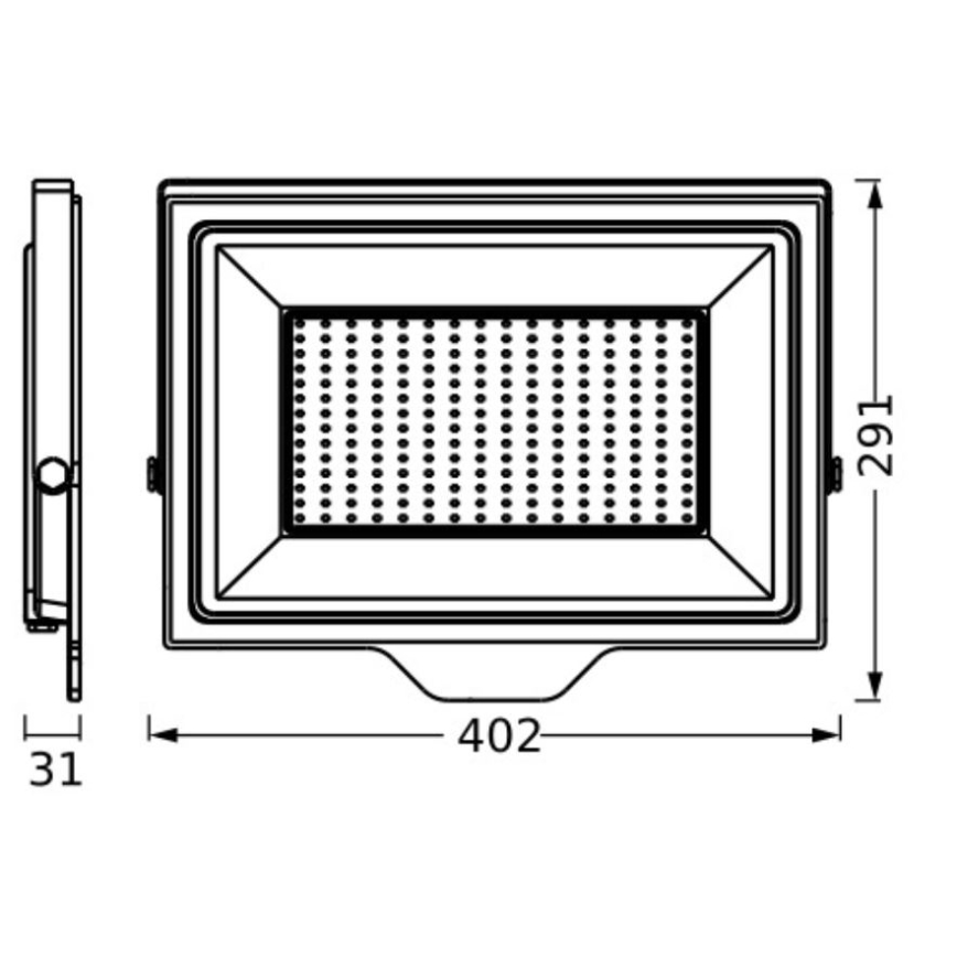 Ledvance - LED Вуличний настінний прожектор FLOODLIGHT ESSENTIAL LED/200W/230V IP65