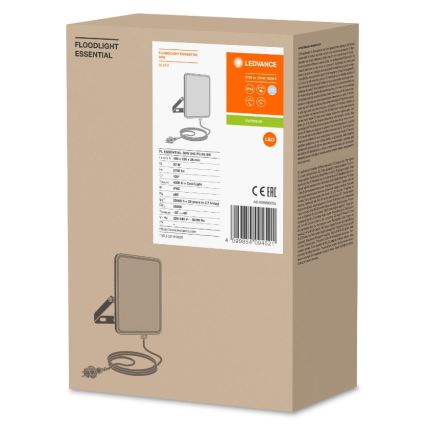 Ledvance - LED Вуличний настінний прожектор FLOODLIGHT ESSENTIAL LED/30W/230V 4000K IP65