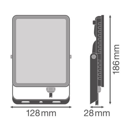 Ledvance - LED Вуличний настінний прожектор FLOODLIGHT ESSENTIAL LED/30W/230V 4000K IP65