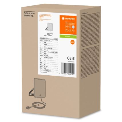 Ledvance - LED Вуличний настінний прожектор з датчиком FLOODLIGHT LED/20W/230V IP65