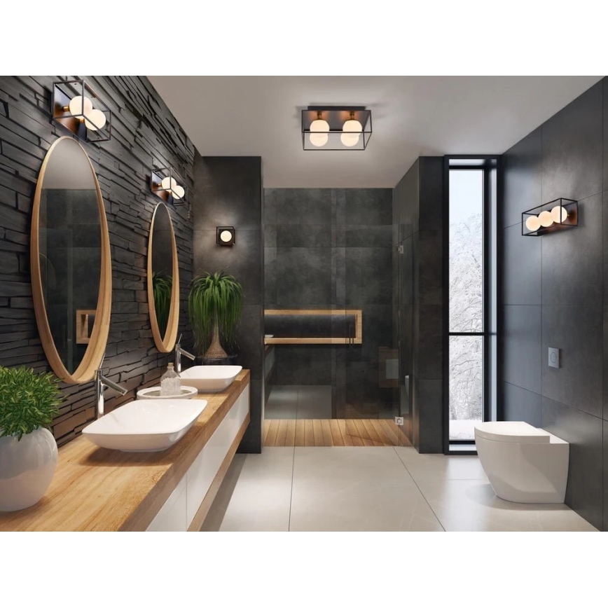 Ledvance - Зовнішній настінний світильник DECOR SQUARE 3xG9/28W/230V IP44