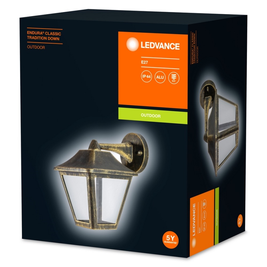 Ledvance - Зовнішній настінний світильник ENDURA 1xE27/60W/230V IP44