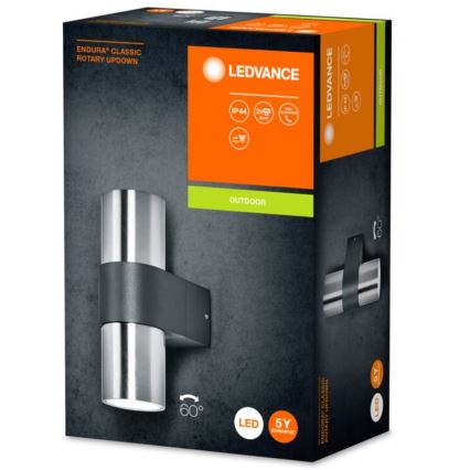 Ledvance - Зовнішній настінний світильник ENDURA ROTARY 2xGU10/5W/230V IP44