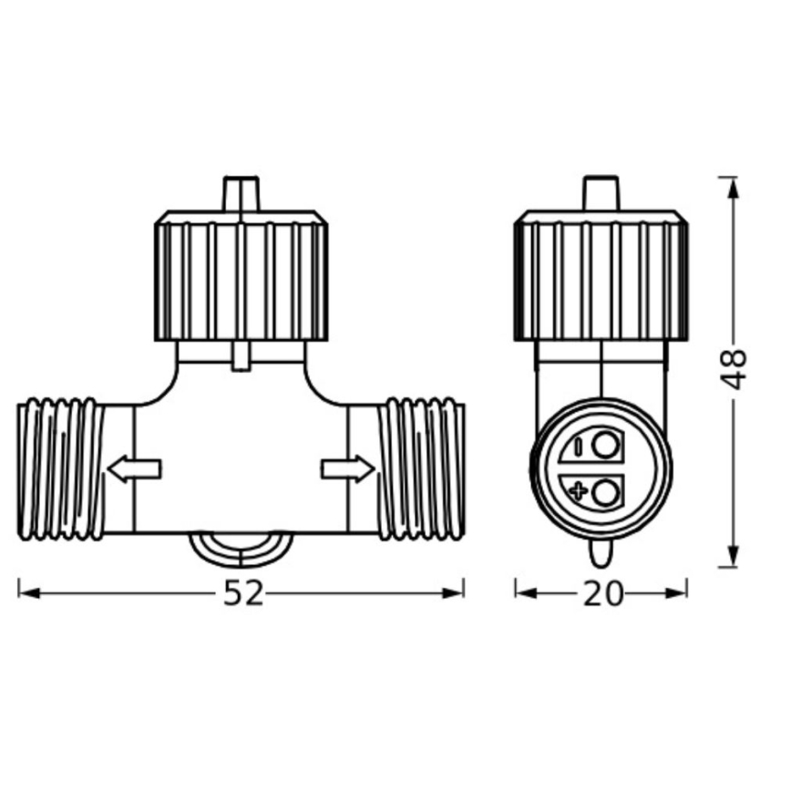 Ledvance - Зовнішній роз'єм ENDURA 24W/12V IP67