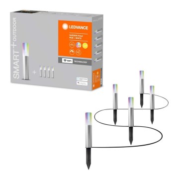 Ledvance - КОМПЛЕКТ 5x LED RGBW Зовнішня лампа SMART+ MINI 5xLED/5,7W/230V IP65 Wi-Fi