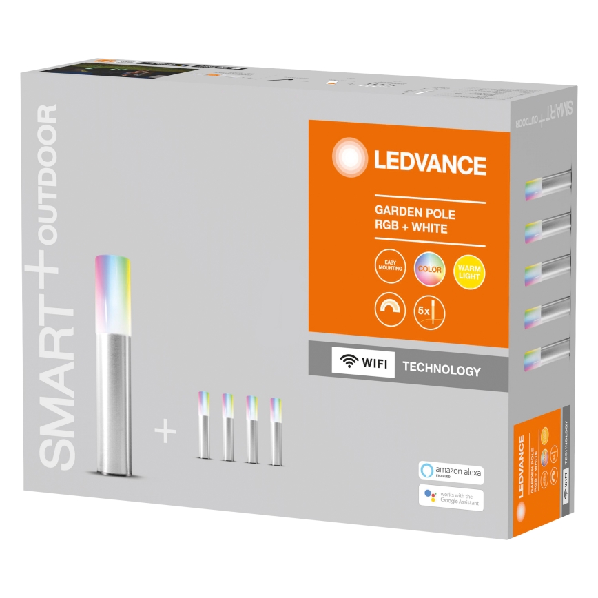 Ledvance - КОМПЛЕКТ 5x LED RGBW Зовнішня лампа SMART+ MINI 5xLED/5,7W/230V IP65 Wi-Fi