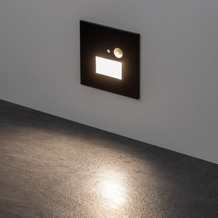 LED-светильник для лестницы с датчиком движения и датчиком сумерек LED/1,5W/230V 3000/4000/6500K чёрный