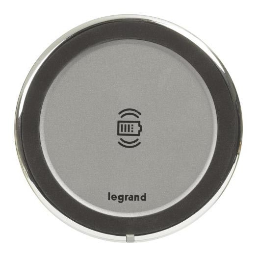 Legrand 077640L - Бездротовий настільний зарядний пристрій 15W IP44