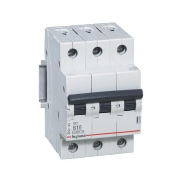 Legrand - 3-полюсний автоматичний вимикач RX3 3P B 16A 6000A