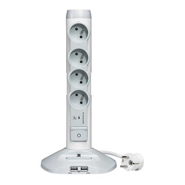 Legrand 50014 - Уличная розеточная колонна 230V/16A, 4x2P+T + 3xUSB, 2M