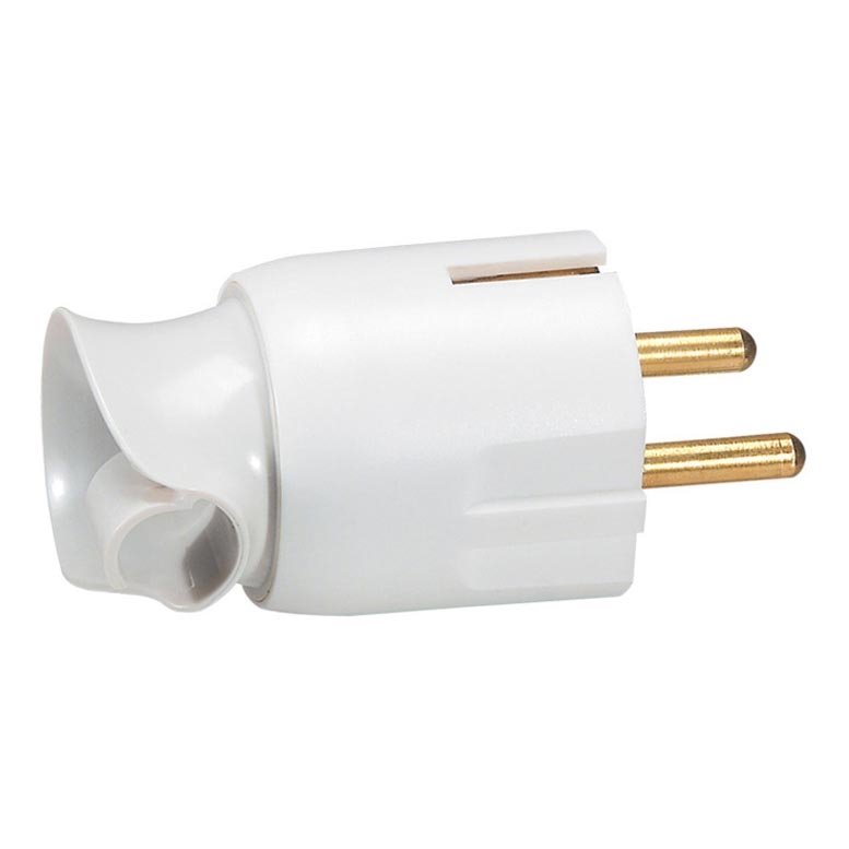Legrand 50172 - Поворотная вилка 2P+T 230V/16A белый