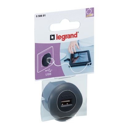 Legrand 50681 - Адаптер USB в розетку 230V/1,5A черный