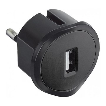 Legrand 50681 - USB перехідник для розетки 230V/1,5A чорний