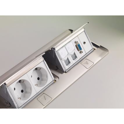 Legrand 54023 - Висувна рамка для столу POP-UP 2x4M нержавіючий