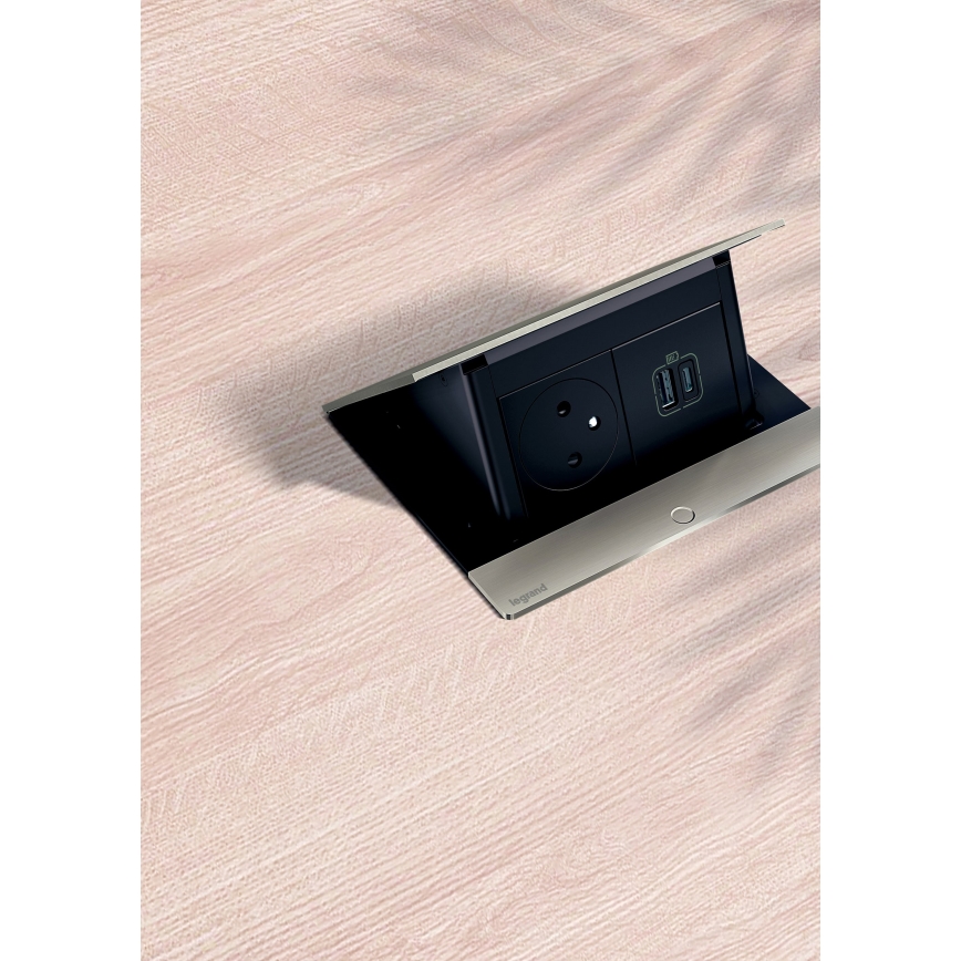 Legrand 654800 - Встроенные розетки для столешницы POP-UP 4M серебристый