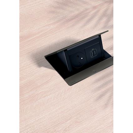 Legrand 654802 - Вбудовані рамки для розеток для столу POP-UP 4M чорний