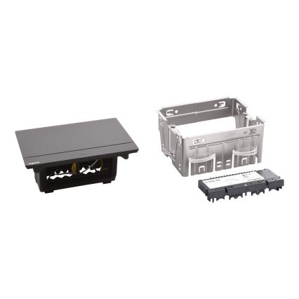 Legrand 654802 - Вбудовані рамки для розеток для столу POP-UP 4M чорний