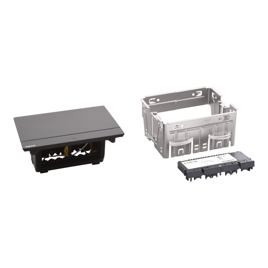 Legrand 654802 - Вбудовані рамки для розеток для столу POP-UP 4M чорний