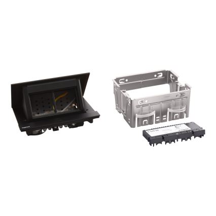 Legrand 654802 - Вбудовані рамки для розеток для столу POP-UP 4M чорний