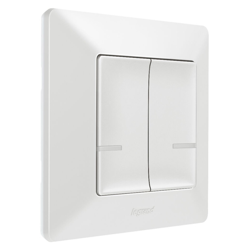 Legrand 752187 - Умный беспроводной 2-кнопочный выключатель VALENA 1xCR2032 Wi-Fi IP40