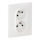 Legrand 753186 - Домашня розетка VALENA LIFE 250V/16A 2x2P+T білий