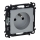 Legrand 753380 - Домашня розетка VALENA LIFE 250V/16A 2P+T AS. алюміній
